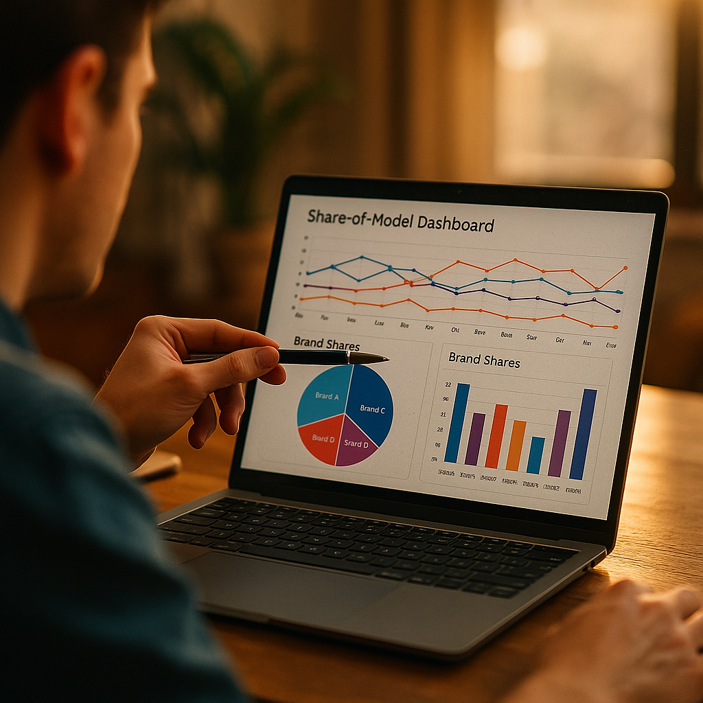 Share-of-Model Dashboard: Tracking Brand Visibility in AI