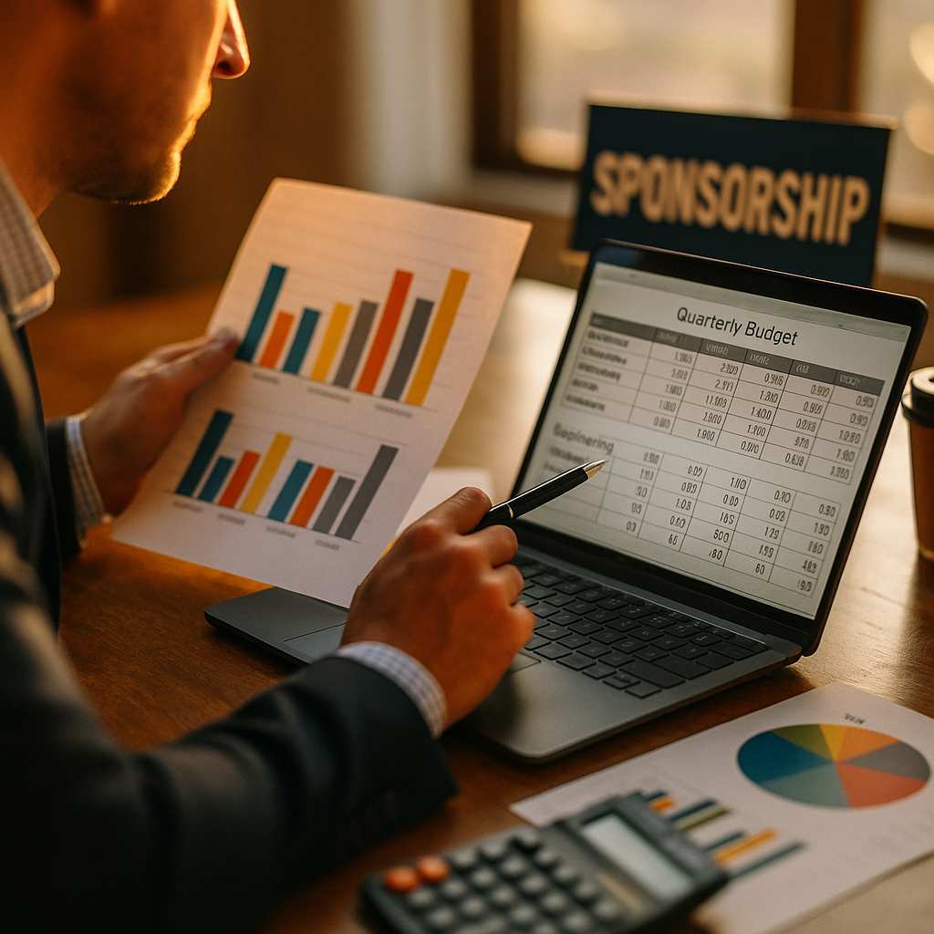 Amplification-Sponsorship Crossover, a Quarterly Budget Model for CMOs
