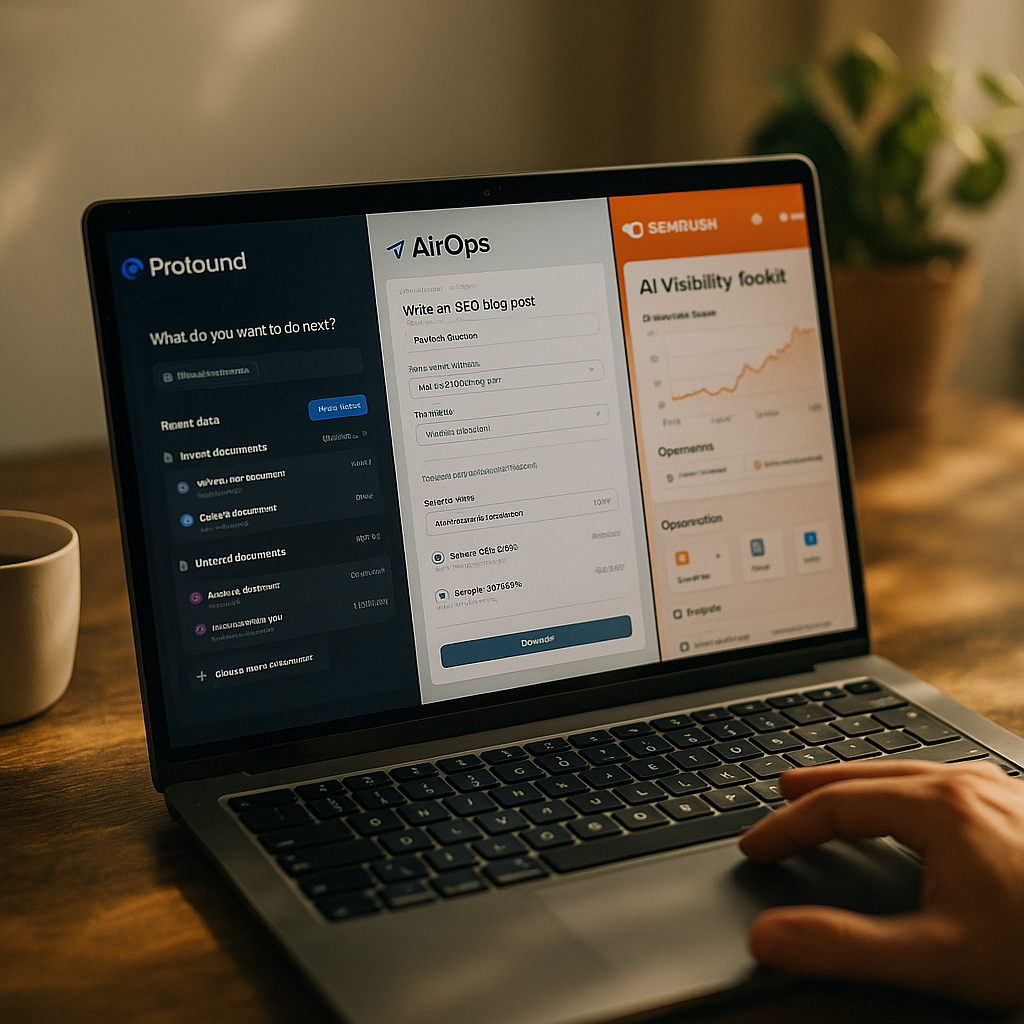 Profound vs AirOps vs Semrush AI Visibility Toolkit Compared