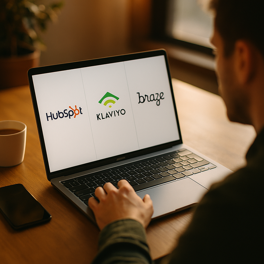 HubSpot vs Klaviyo vs Braze, Agentic AI for Mid-Market