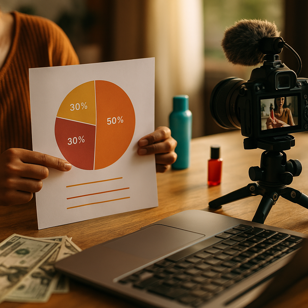 Three-Tier Creator Budget Split for First-Time Social Commerce