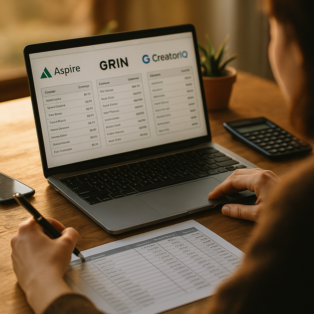 Aspire vs GRIN vs CreatorIQ for Micro-Creator Commission Tracking