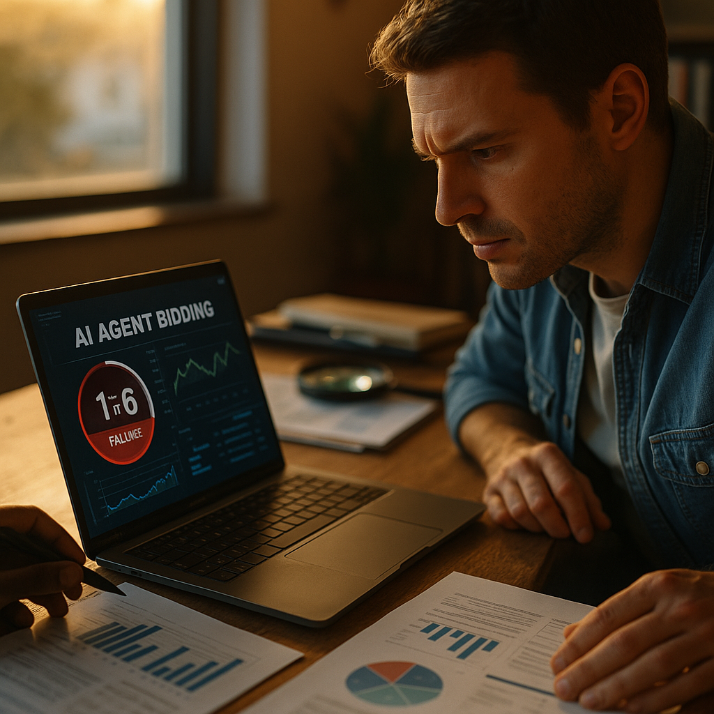 Auditing AI Agent Bidding: A Framework for the 1-in-6 Failure Rate