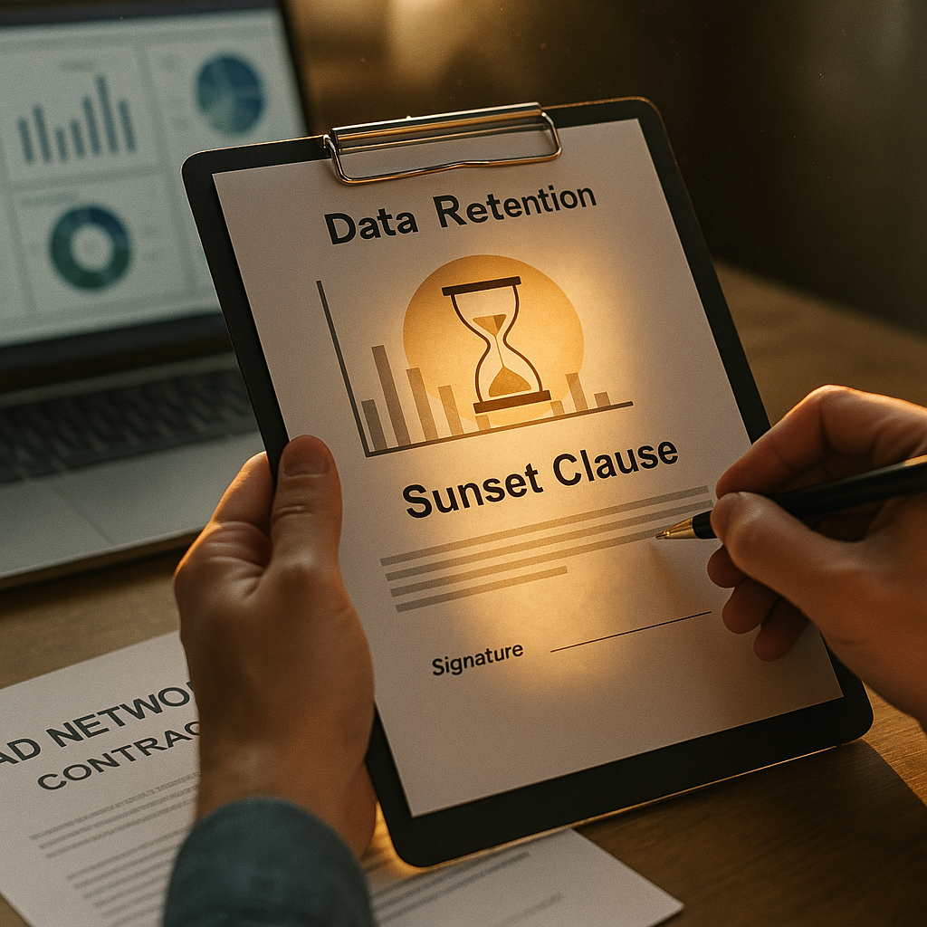 Data Retention Sunset Clauses for Ad Network Contracts