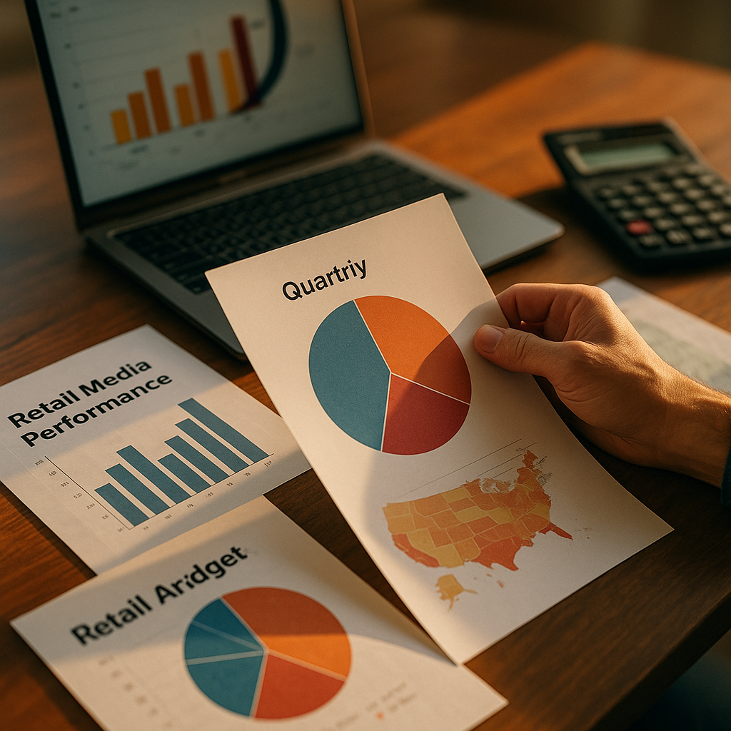 Quarterly Budget Split for Creator, Retail Media, and GEO