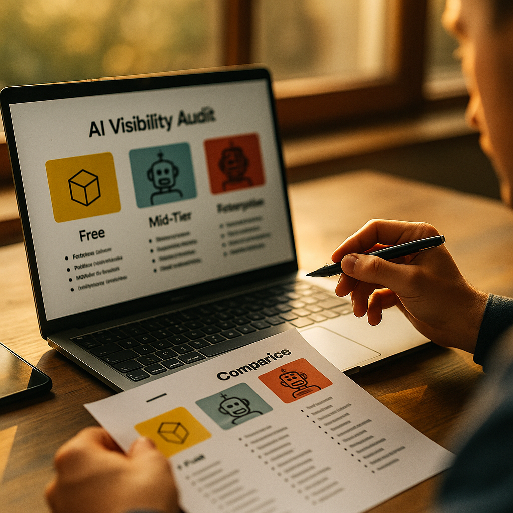 AI Visibility Audit Buyers Guide: Free vs Mid-Tier vs Enterprise
