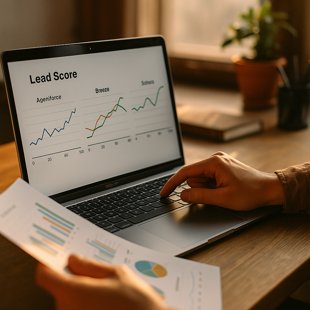 Agentforce vs Breeze vs SalesIQ for Autonomous Lead Scoring