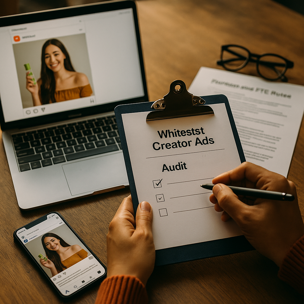 Whitelisted Creator Ads Audit Framework for Platform and FTC Rules