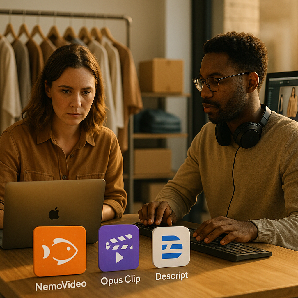 NemoVideo vs Opus Clip vs Descript for E-Commerce Teams