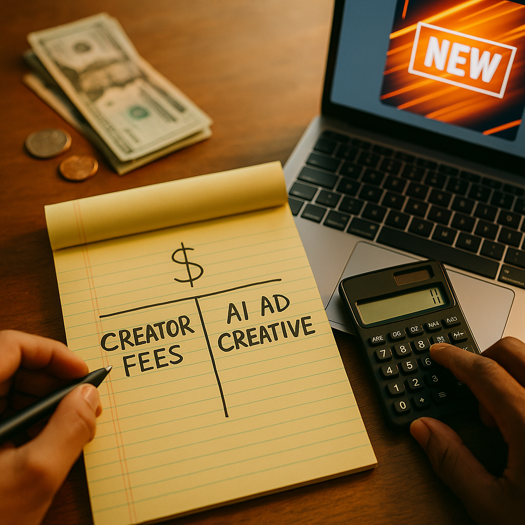 Zero-Based Budgeting for Creator Fees vs AI Ad Creative