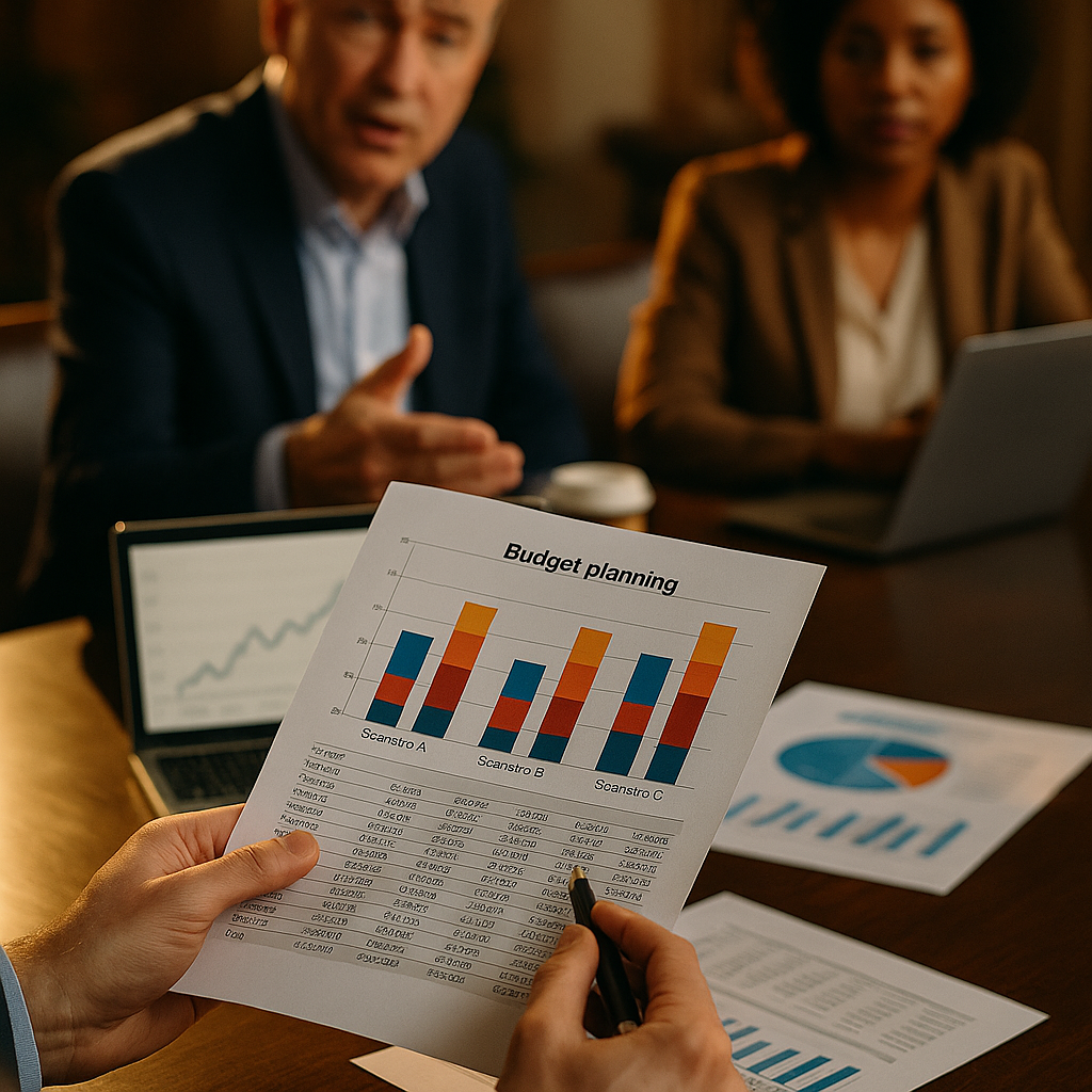 The Three-Scenario Budget Model CMOs Need for Board Buy-In