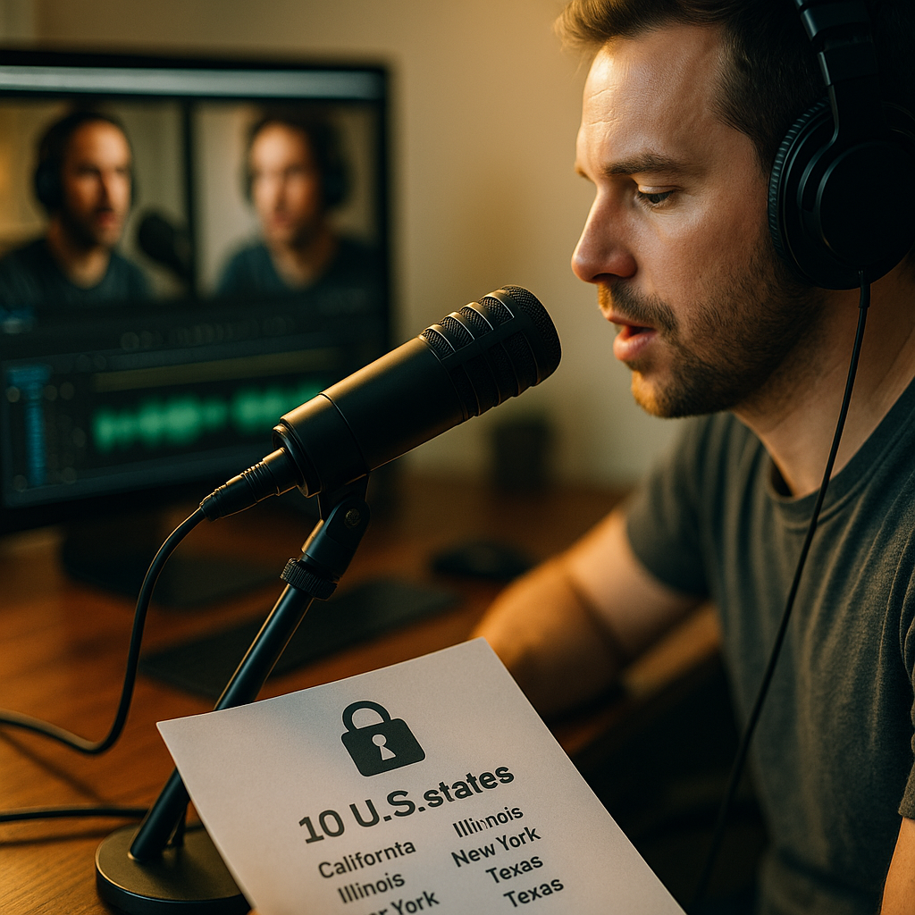 AI Voice-Cloned Creator Dubbing: A 10-State Legal Gate