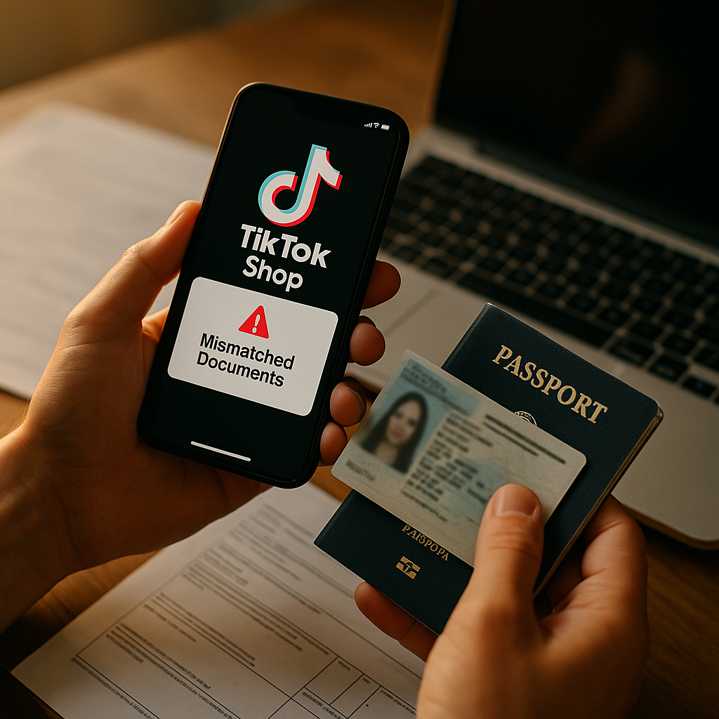 TikTok Shop Verification: Fix Mismatched Documents Now