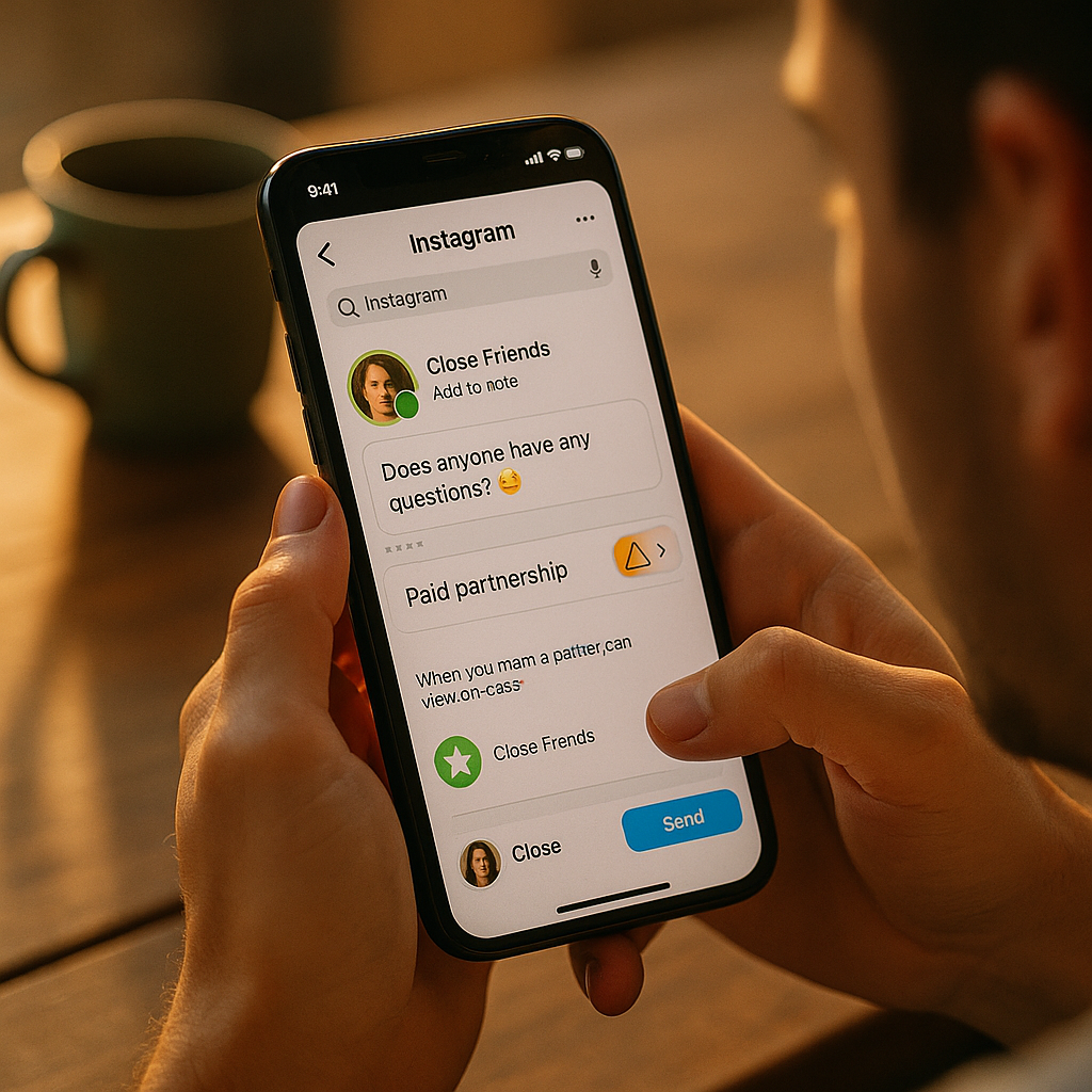 Instagram Notes and Close Friends Paid Partnership Risk