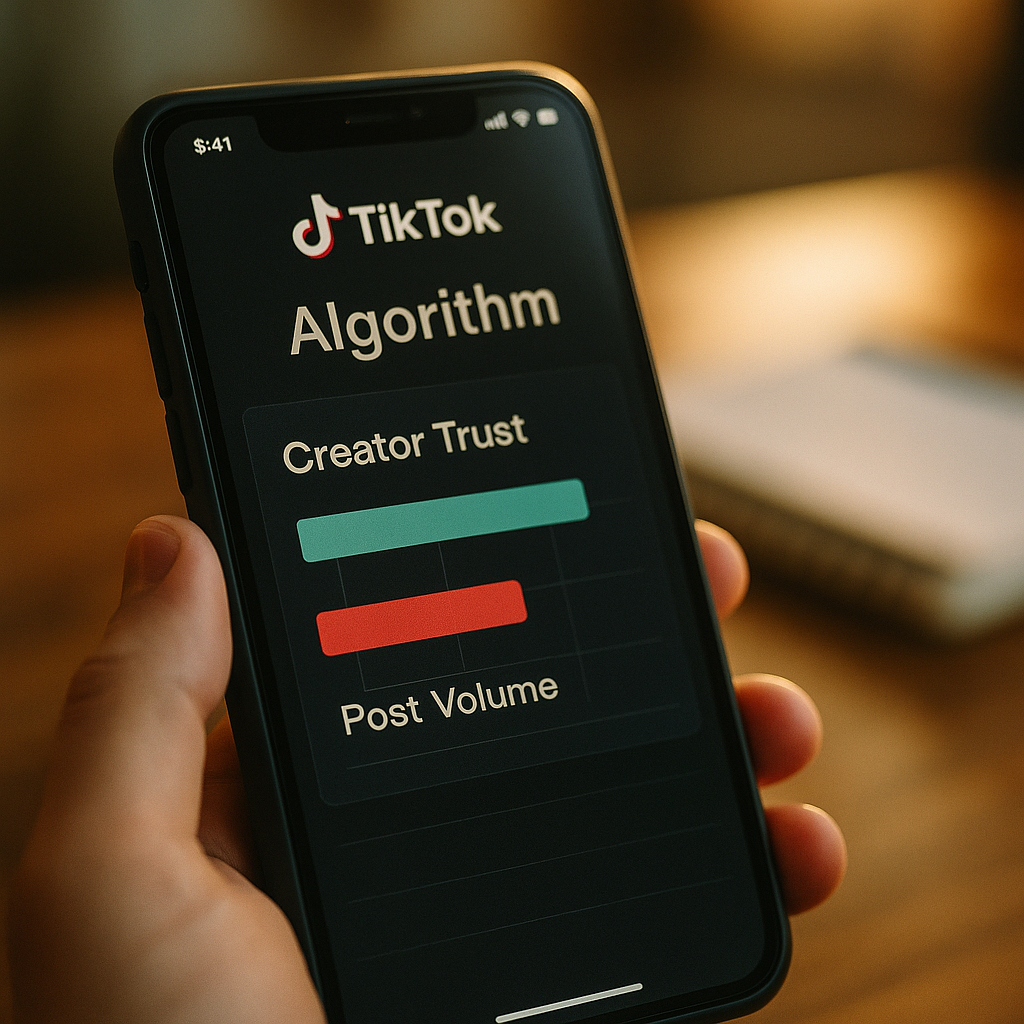 TikTok Algorithm Update Ranks Creator Trust Over Post Volume