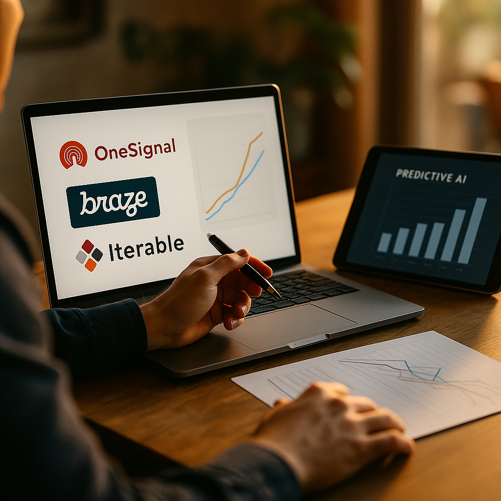 OneSignal vs Braze vs Iterable, Predictive AI Compared