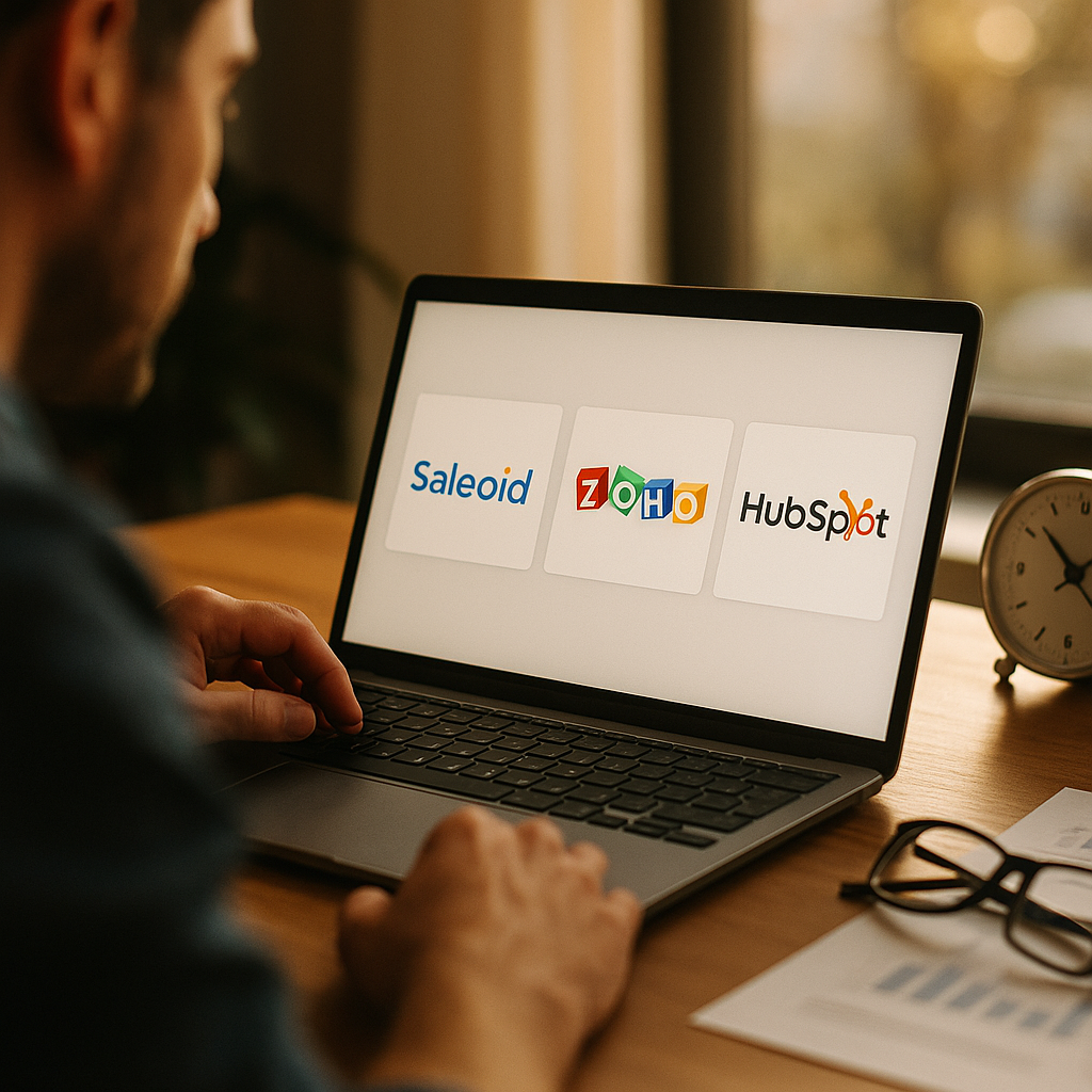 Saleoid vs Zoho vs HubSpot: Which CRM Cuts Admin Time