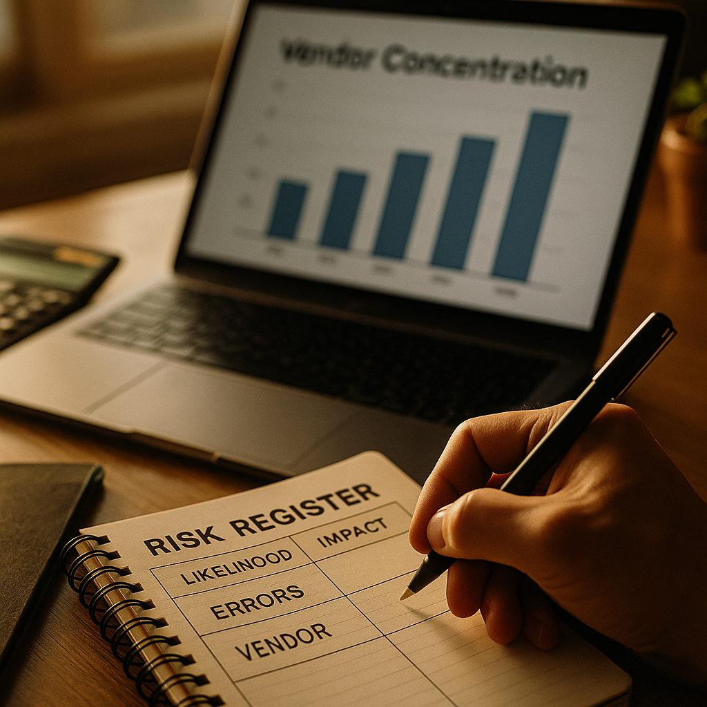 AI Agent Risk Register: Logging Errors and Vendor Concentration