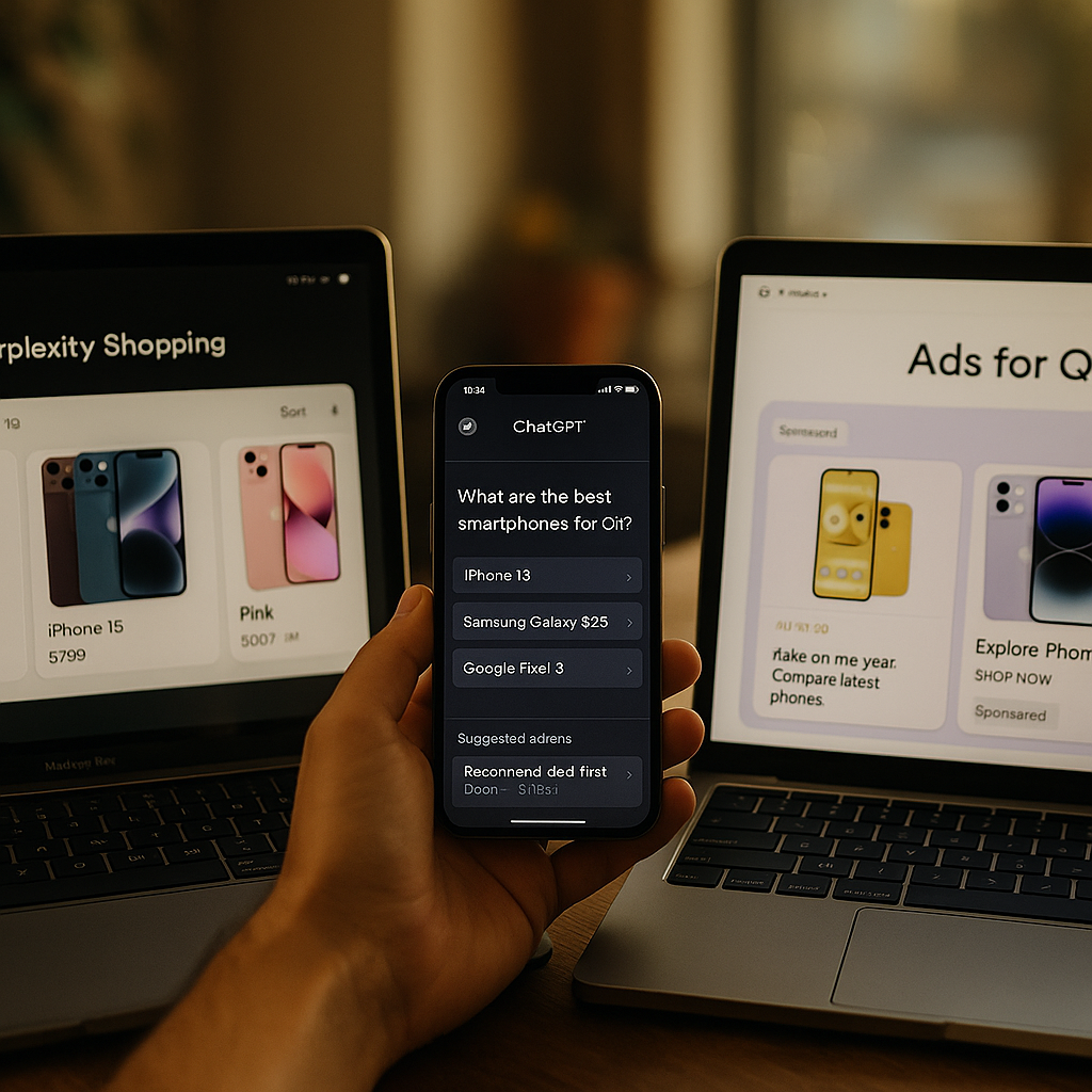 Perplexity Shopping vs ChatGPT vs Google AI Mode Ads for Q1