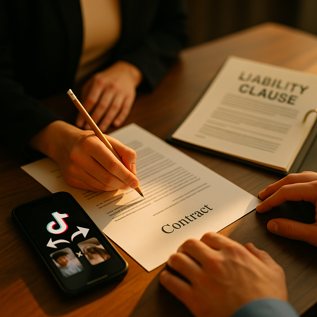 TikTok Remix Liability Clause for Creator Contracts