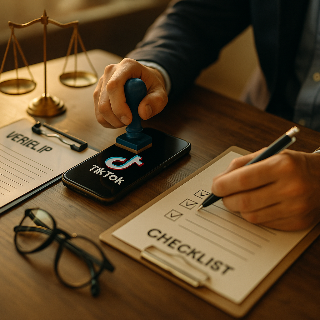 TikTok Shop Real IP Verification, Legal Checklist for Sellers