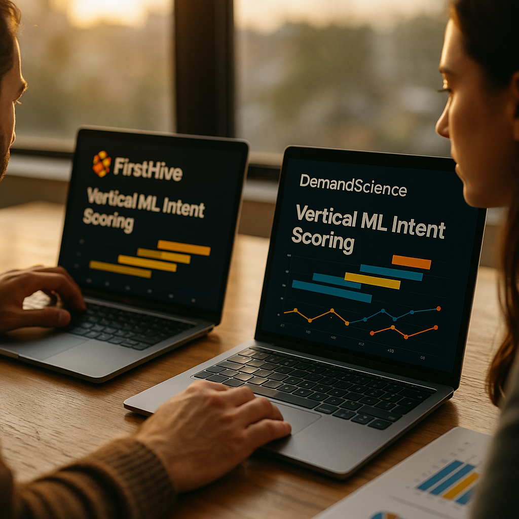 FirstHive vs DemandScience, Vertical ML Intent Scoring Compared