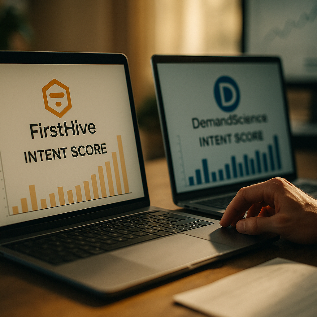 FirstHive vs DemandScience: Vertical ML Intent Scoring Compared