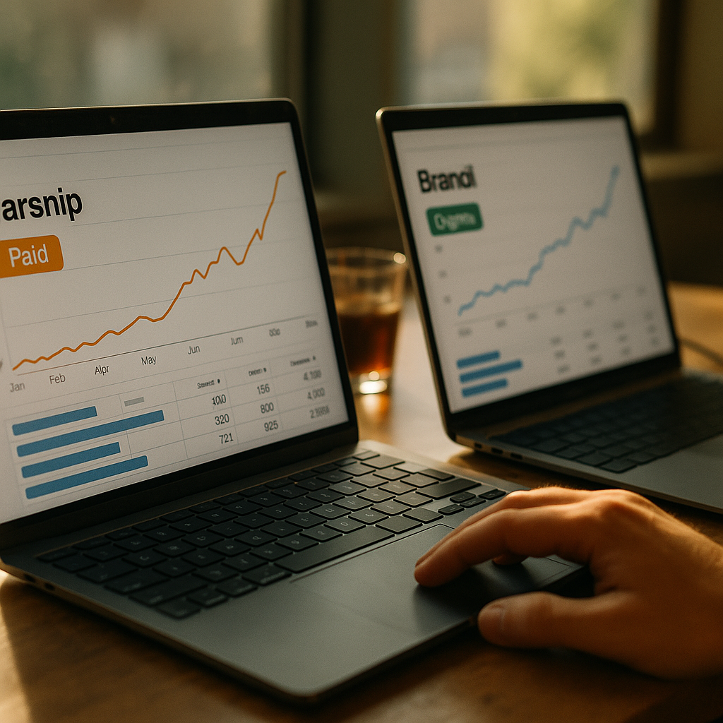 Parsnipp vs Brandi AI, Paid vs Organic AI Search Visibility