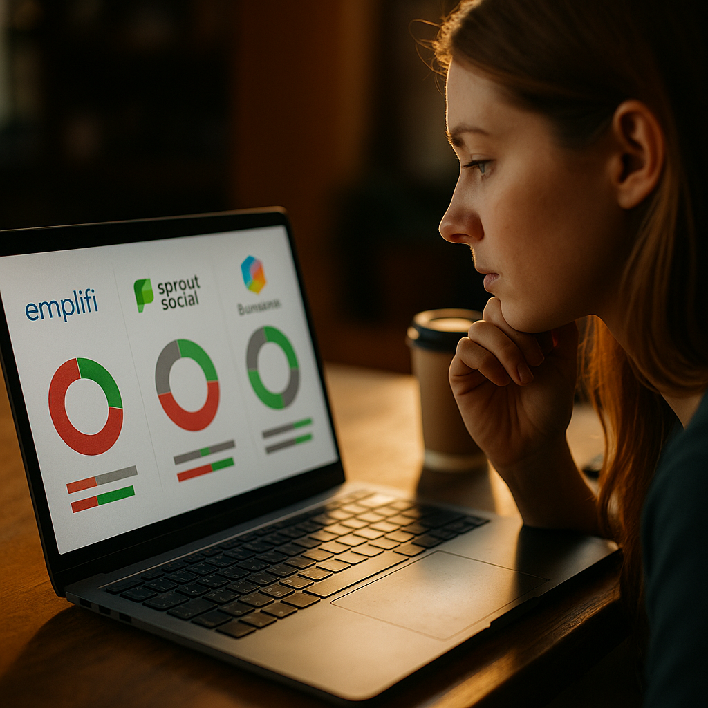 Emplifi vs Sprout Social vs Brandwatch, Sentiment AI Compared