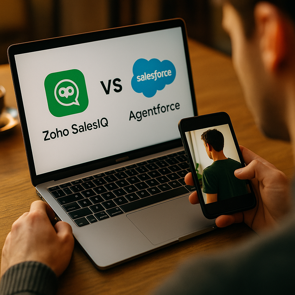 Zoho SalesIQ vs Salesforce Agentforce for Creator Attribution