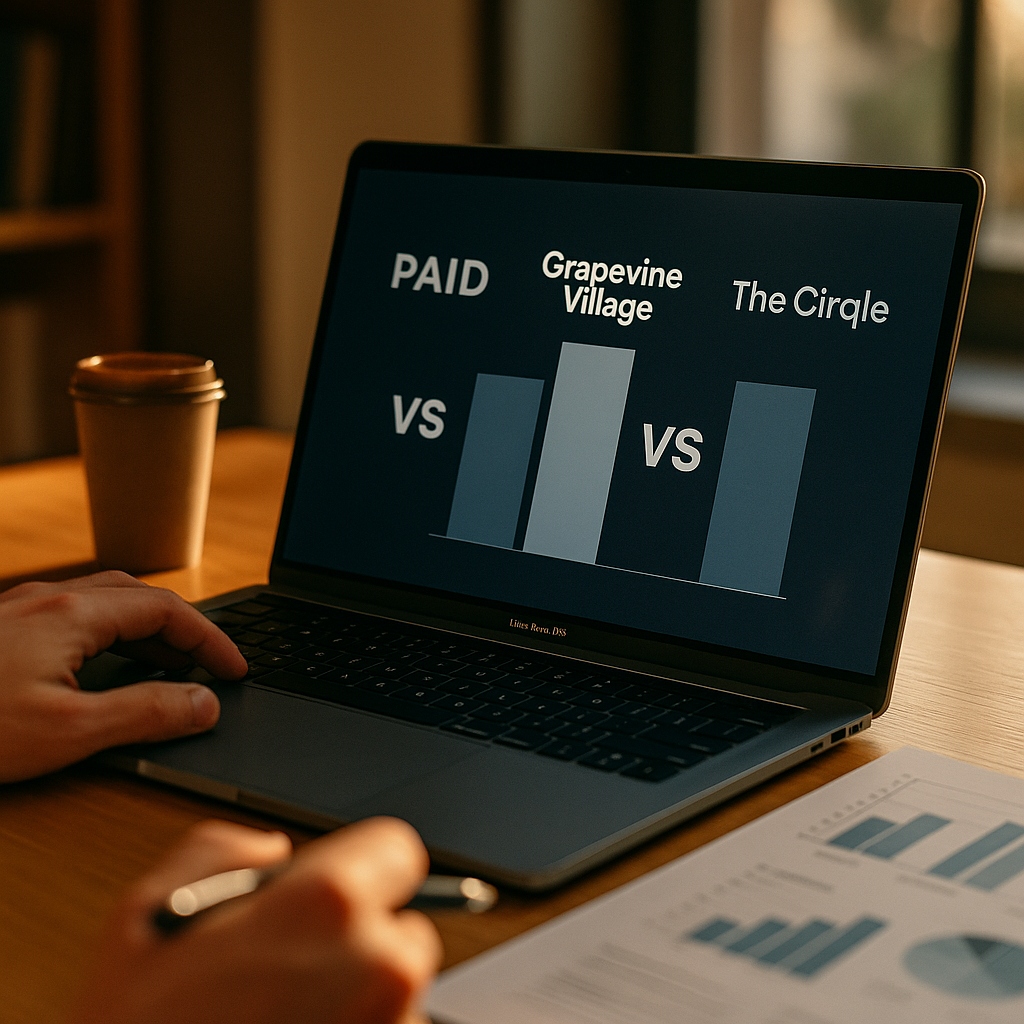 paid vs Grapevine Village vs The Cirqle Attribution Compared