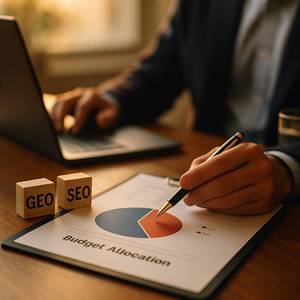 GEO vs SEO Budget Split: A CMOs Allocation Framework