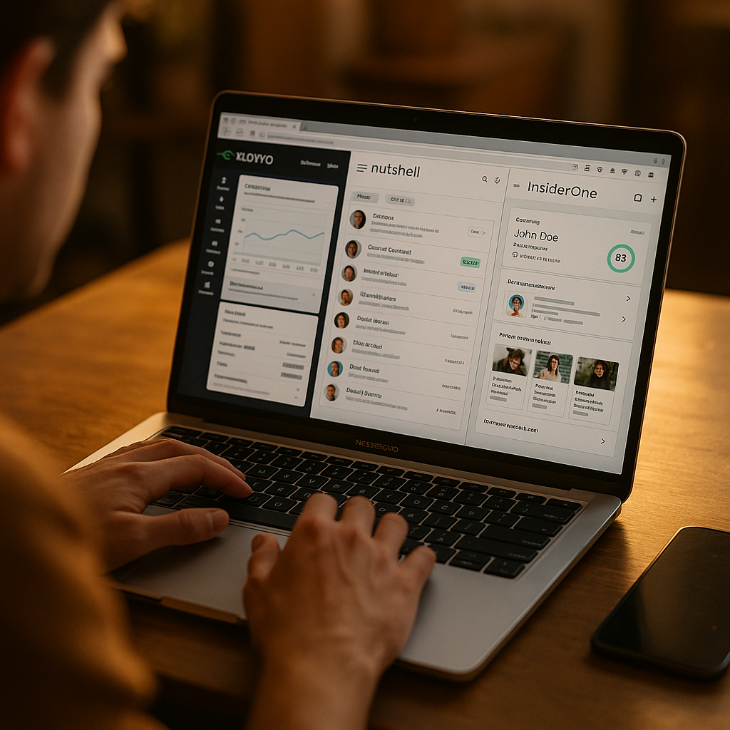 Klaviyo vs Nutshell vs Insider One: AI-Native CRM Personalization Test