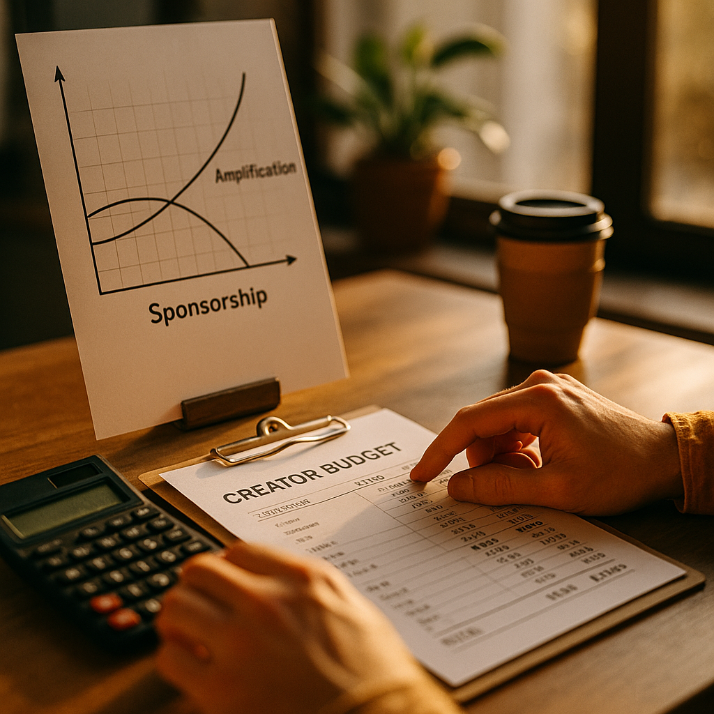 Amplification-Sponsorship Crossover Point Rebuilding Creator Budgets