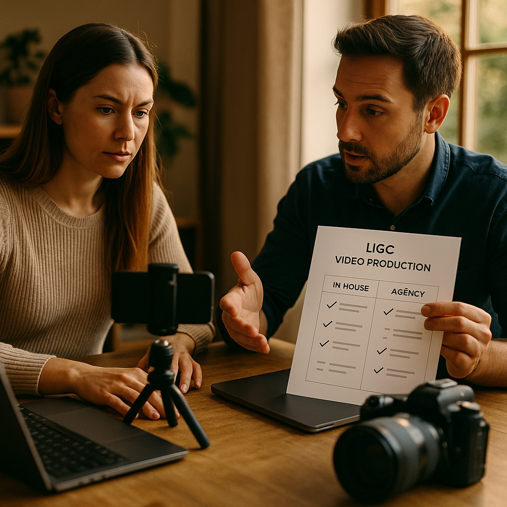 UGC Production Decision Framework, In-House vs Agency