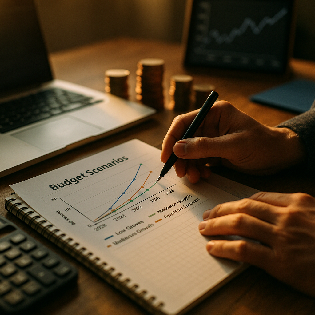 Three-Scenario Budget Model for Slowing Ad Spend Growth