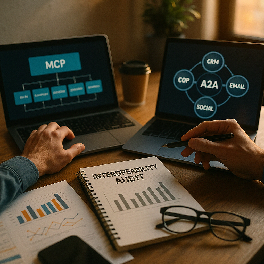 MCP and A2A Interoperability Audit for Martech Vendors