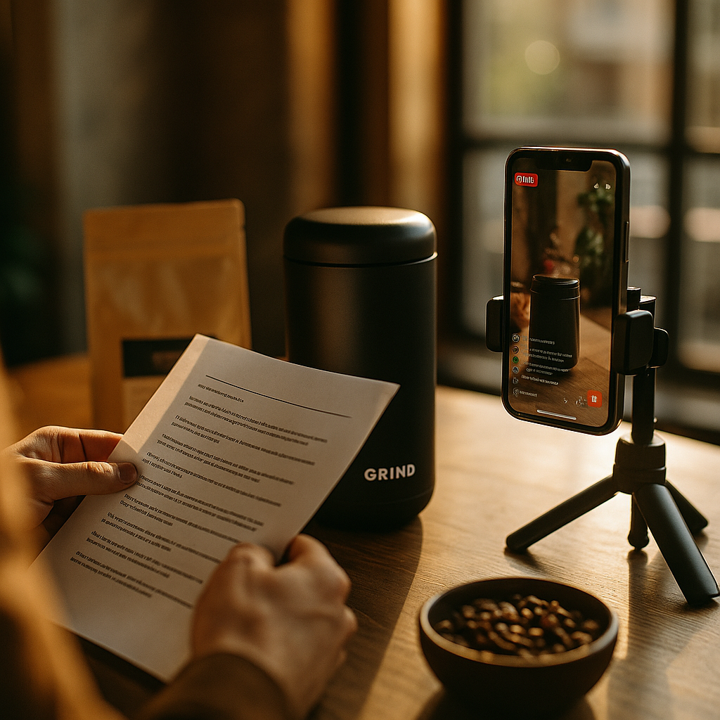Grind Coffees 90-Second Script for 30 Percent TikTok Shop Live