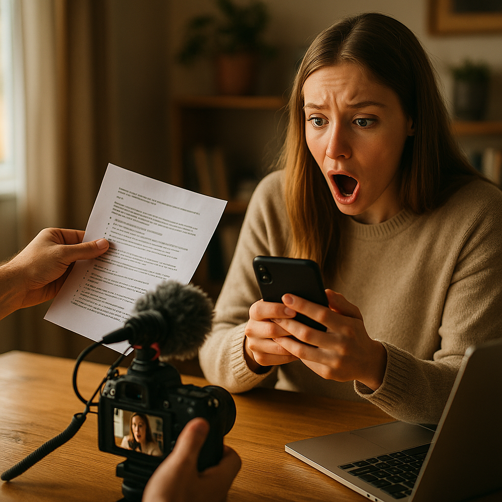 First-Impressions-Only Format: Briefing Creators for Raw Reactions