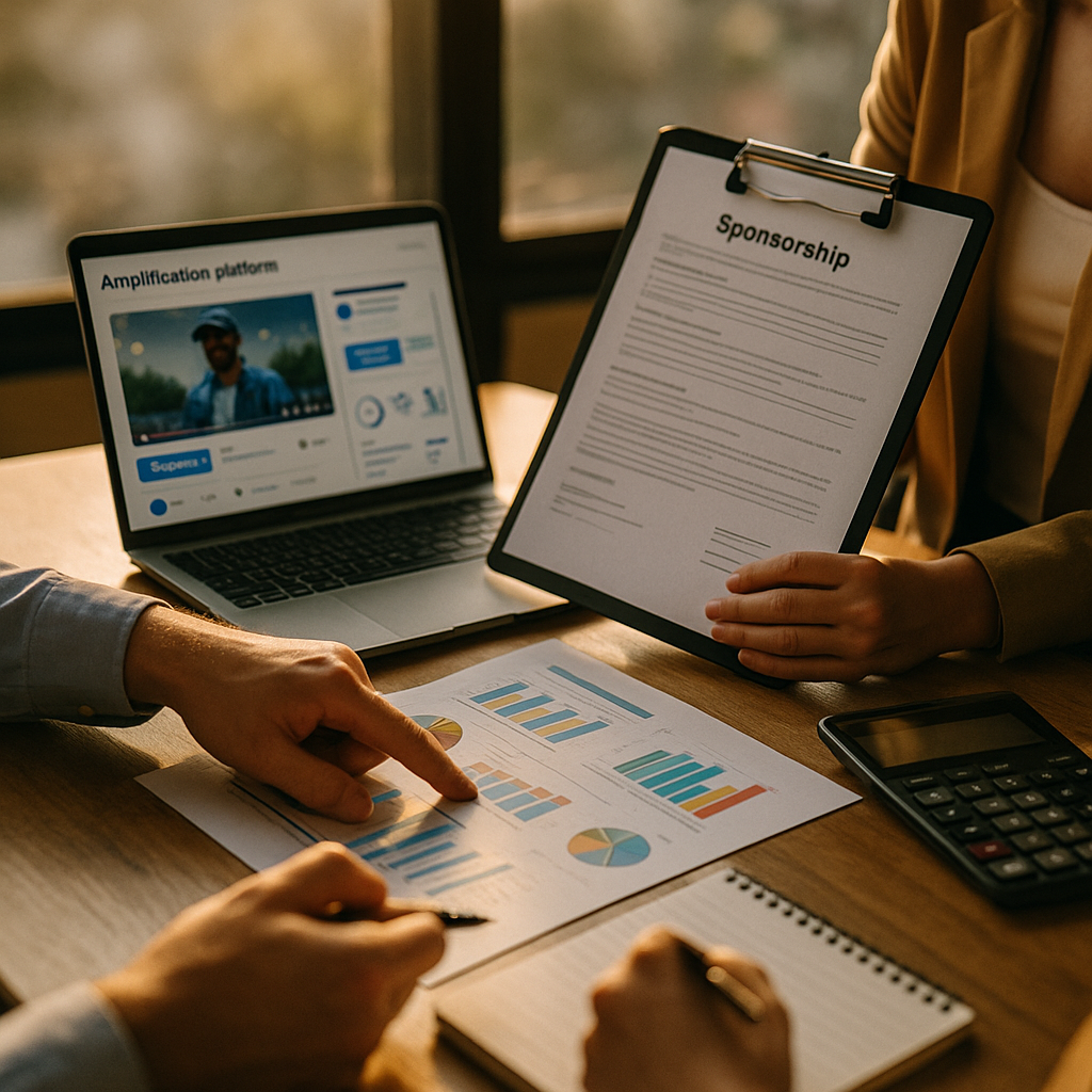 Amplification-Sponsorship Crossover, A Joint Budget Model for Finance and Marketing