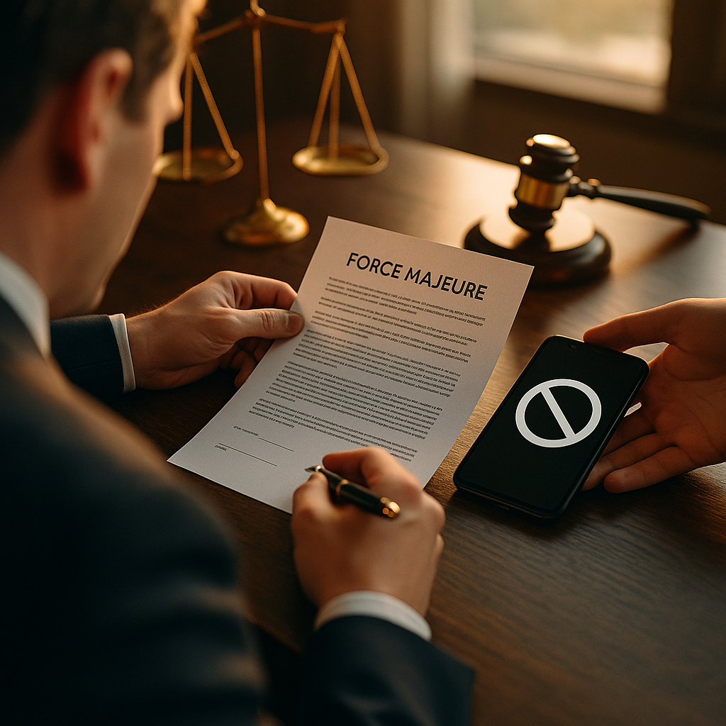 Force Majeure Clauses Must Name Deplatforming Risk