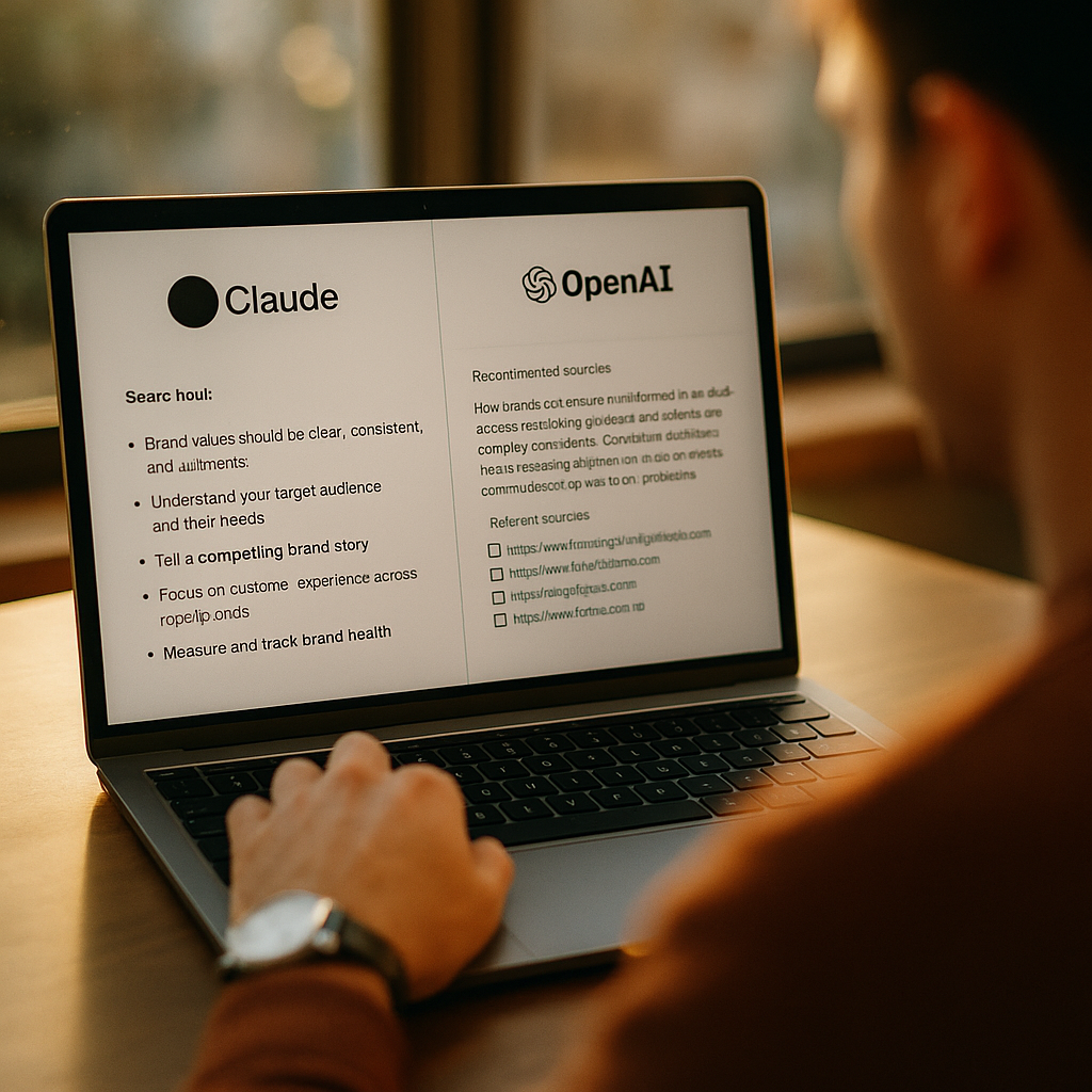 Claude vs OpenAI Enterprise Search Grounding for Brands