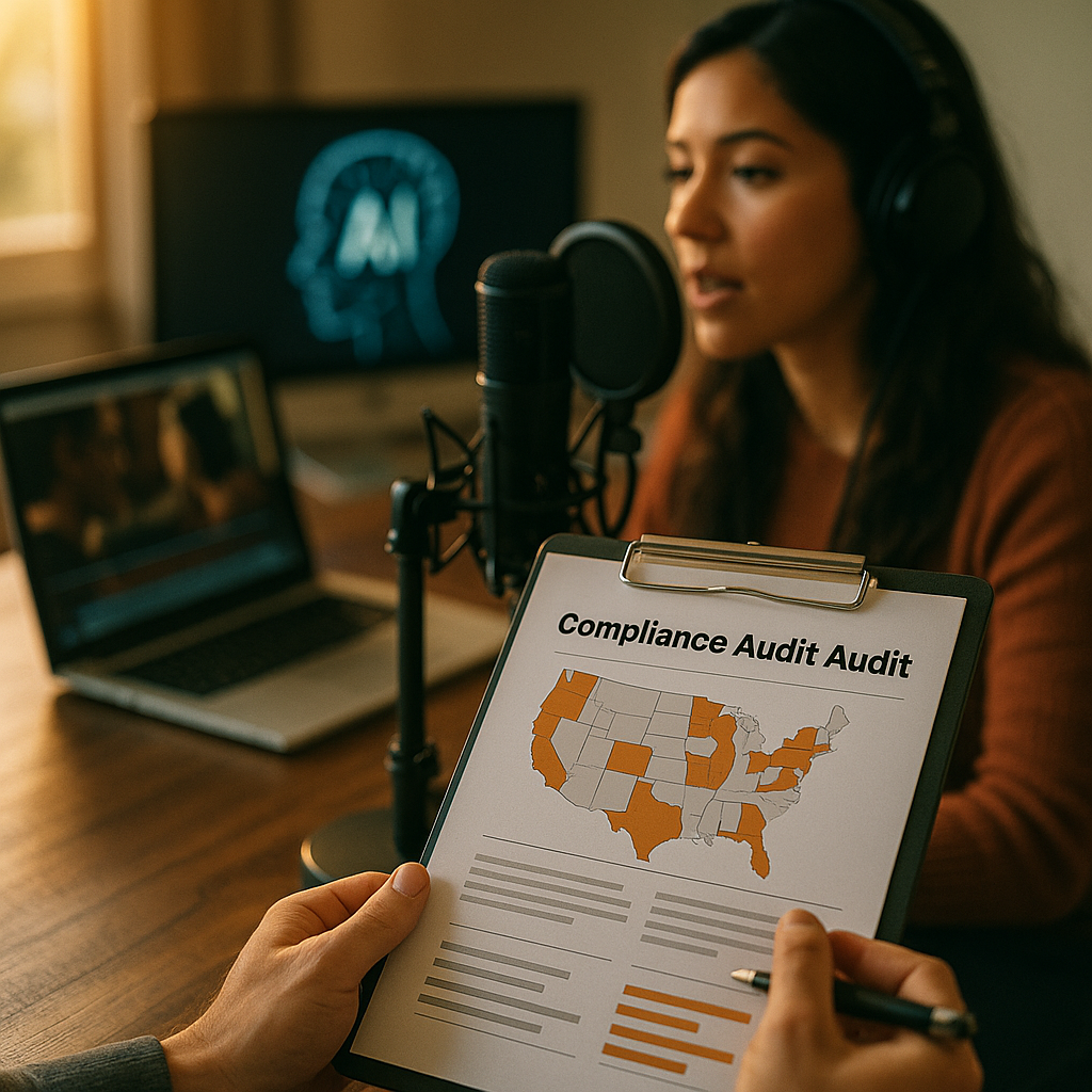 AI Voice Cloning Compliance Audit for Dubbing Across 10 States