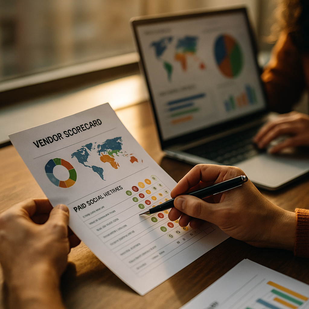 GEO and Paid Social Vendor Scorecard for SMB Teams