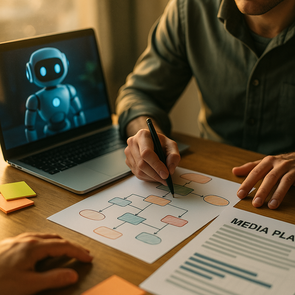 AI Co-Pilots for Media Planners: Flowchart or Fake Plan