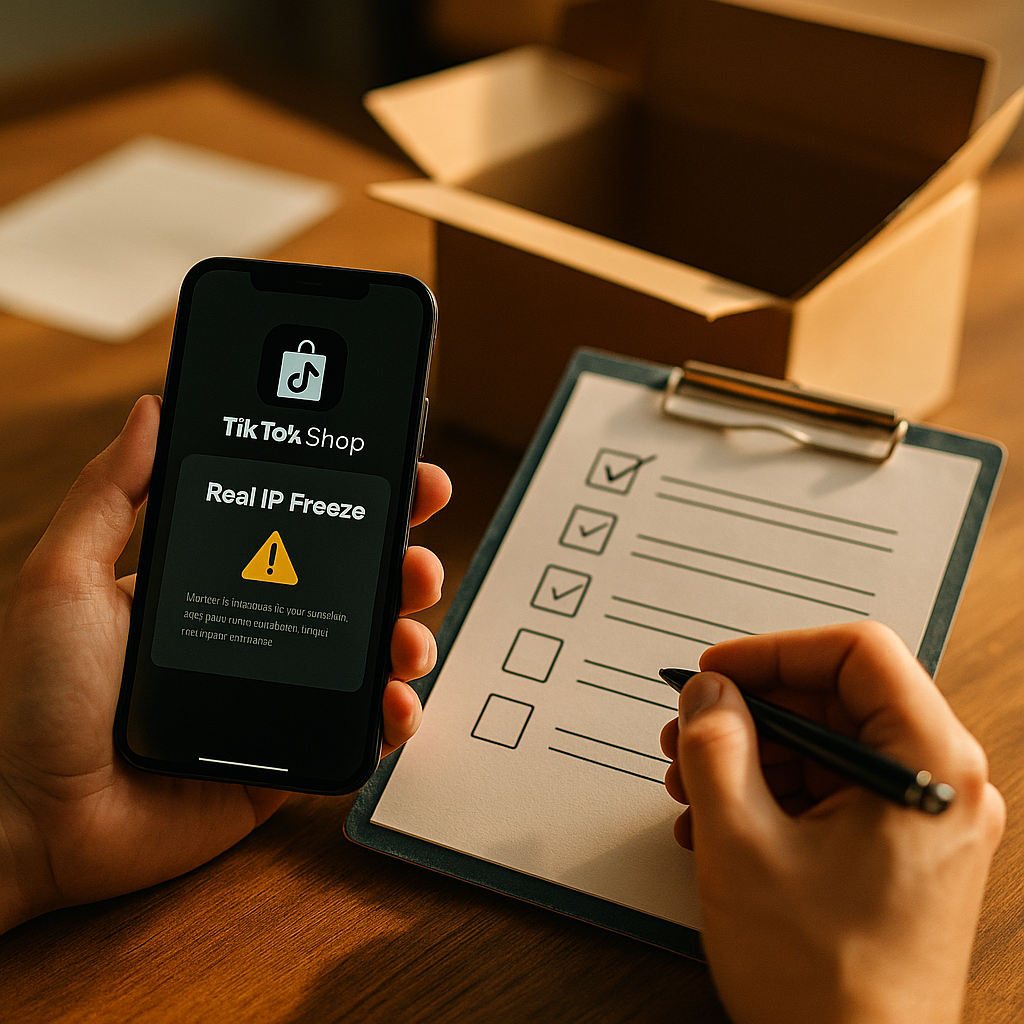 TikTok Shop Real IP Freeze: Q1 Re-Verification Checklist