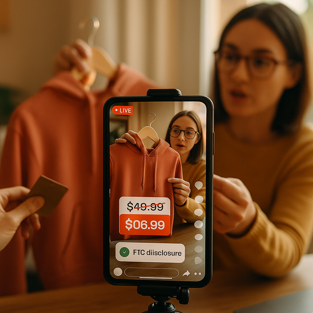 FTC Disclosure Language for Livestream Shopping Price Drops