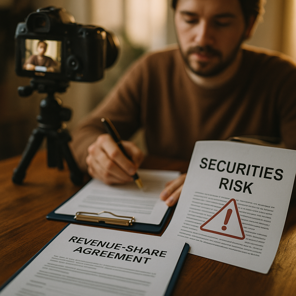 Creator Revenue-Share Deals: Avoid SEC Securities Risk