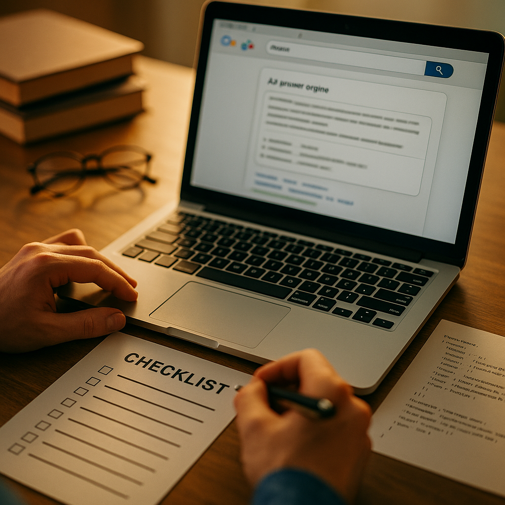 Structured Data Checklist to Win AI Answer Engine Citations