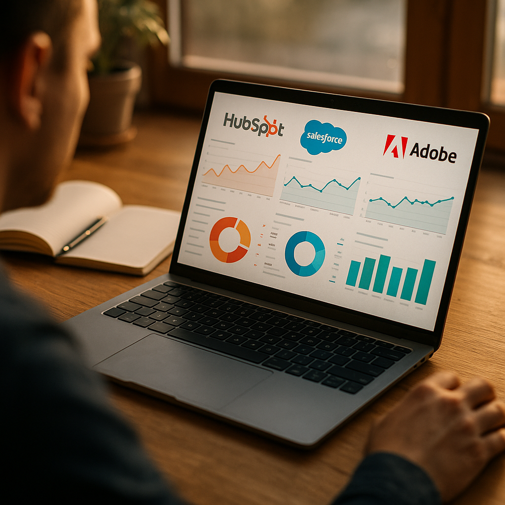 HubSpot vs Salesforce vs Adobe, AEO Monitoring Compared